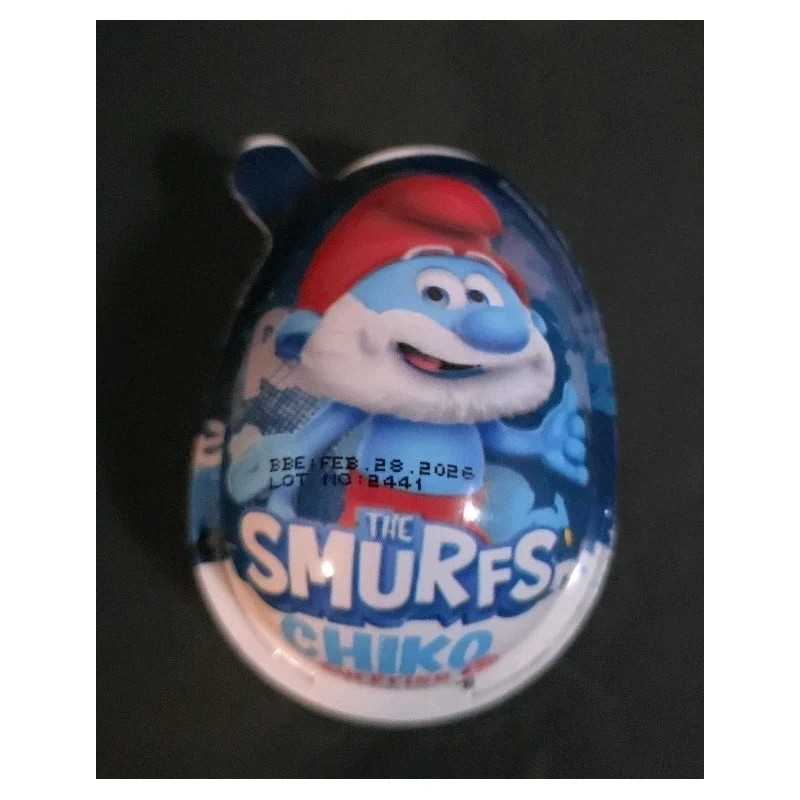 Kinder Lot Of 4 The Smurfs Chiko Surprise Holiday Toys