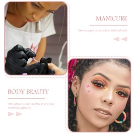 Baluue 3D Butterflies Nail Art Stickers 16 Sheets of Holographic Nail Decals for DIY Manicure and Creative Designs