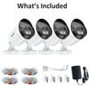 SANNCE Full Color Night Vision Security Camera, 4pcs 1080P TVI
