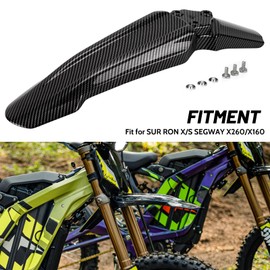 XINGWU Front Fender for Surron Light Bee X/S Segway X160/X260 Dirt Bike Motorcycle Front Fender Modified Mudguard Protector for Eikes Carbon Fiber Style