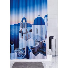 RIDDER Santorini Textile Shower Curtain 180 x 200 cm Multi-Coloured