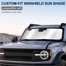 Windshield Sun Shade Compatible with Ford Bronco (Not for Bronco Sport)