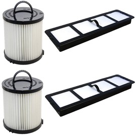 HQRP Filter Kit compatible with Eureka DCF-21 68931 68931A DCF21 E-68931 EF-6 EF6 69963 83091-1 830911 Upright Vac Vacuum Cleaner + HQRP Coaster