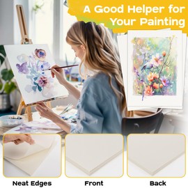 25 Sheets Watercolor Paper - 11.7 x 8.3 Inch Water Color Paper Suitable for Beginners Students Adults Artists Ideal for Drawing Oil Pastels, Acrylic Painting, Sketch, Finger Paints, Art Works Supplies