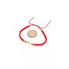 Red String Bracelet with Gold Plated Cross Adjustable Protection Pulsera