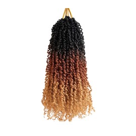 Kulayss Cabello Trenzado Yanky Twist De 30 Cm, Pre-Enrollado, 30 Hebras Por Pieza, Mini Trenzas Passion Twist, Cabello Senegalés Para Trenzado (Ot30/27, 8 Piezas Por Paquete)