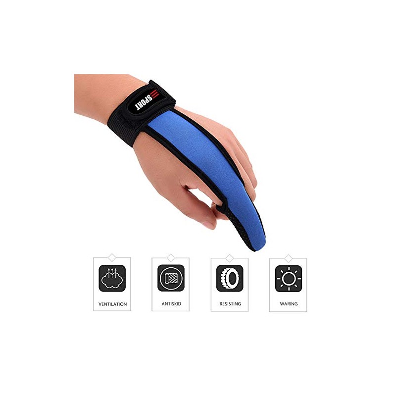 Millya Professional Anti-Slip Fishing Gloves Elastic Band Single Finger Stall