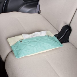 Tsuchiya Yak PF-383 Car Goods Lattice Tissue Case, Chiffon Mint