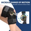 Nvorliy Hinged ROM Knee Brace with Side Stabilizers & Locking