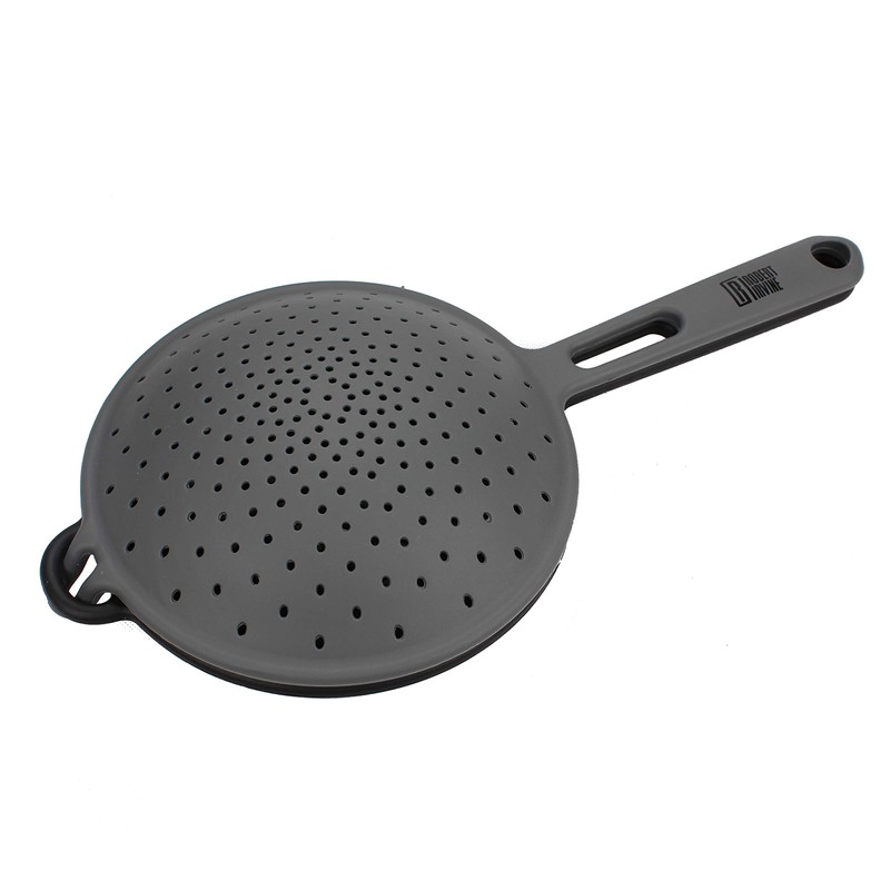 Cambridge Robert Irvine 2-in-1 Collapsible Colander, 0, BLACK