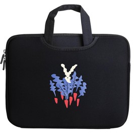 STNINE Sweet Melow Laptop Sleeve – Stylish Illustrated Pouch – Dual-Use Design with Hidden Handle – Zipped Case with Outer Pocket – Soft Cushioned Protection