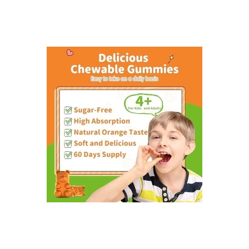 ReviNutra Magnesium Gummies for Kids - Magnesium Glycinate L-Threonate Supplement