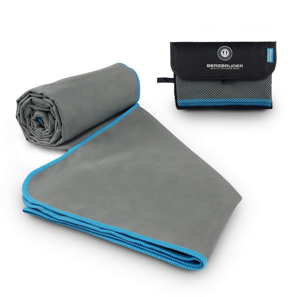 BERGBRUDER Microfibre Towels - Ultralight, Compact & Quick-Drying - Beach