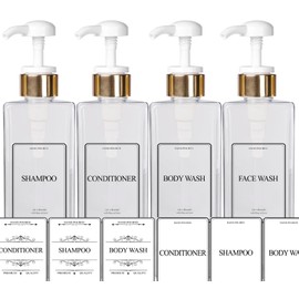 Square Shampoo Conditioner Shower Pump