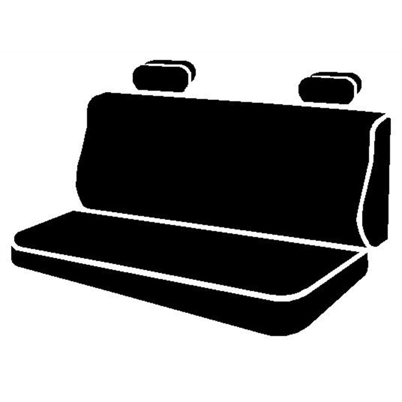 Fia TR42-28 BLACK Custom Fit Rear Seat Cover Bench Seat