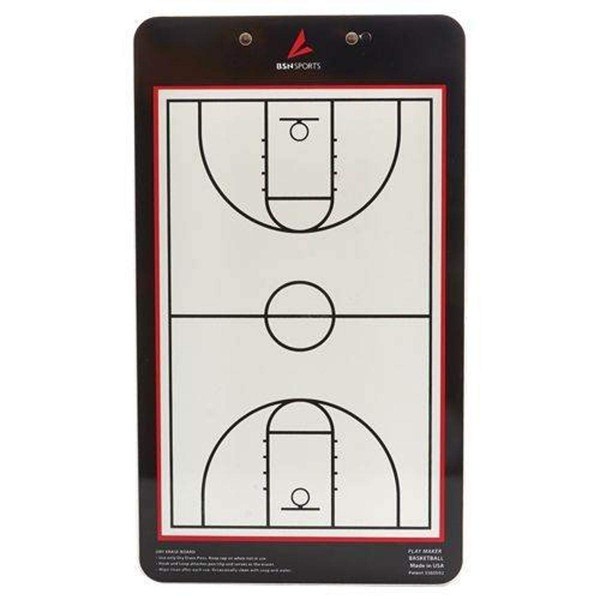 BSN Sports Double Sided Basketball Coach's Board White