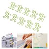 100PCS Cute Paper Clip Figure Shaped Electroplating Process Prevent Slip