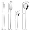 ZhaoCo 4 Piece Cutlery Sets Portable Camping Cutlery and Travel