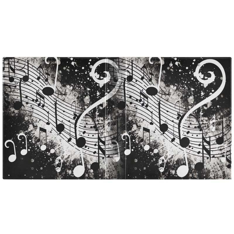 xigua Black Music Notes A4 Ring Binders, A4 Folders 3