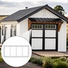 2 Pack Shed Window 10" W x23 H, White Flush
