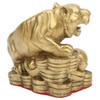 Brass Tiger Statue Sturdy Durable Brass Attract Wealth Fortune Easy