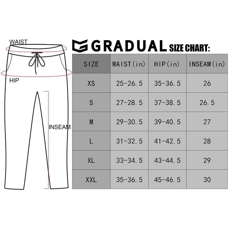 G Gradual Women's Pants with Deep Pockets 7/8 Stretch Sweatpants