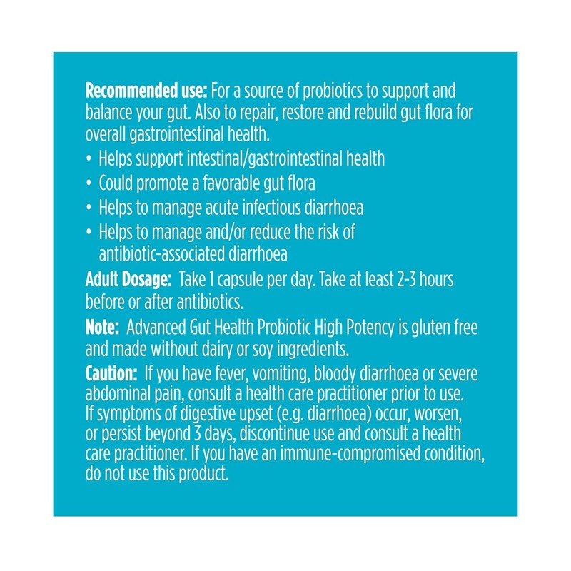 Genuine Health Advanced Gut Health Extra-Strength Probiotic, 20 count, 100