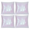 SquarePie Sequin Pillow Covers,18''x18'' Set of 4 Iridescent Decorative Pillowcases,Sparking