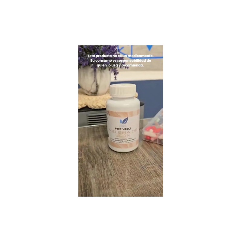 Hongo Melena De León 240 Cápsulas Lions Mane Mushroom Supplement,