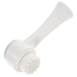 WOONEKY Double-sided Facial Brush for Deep Cleansing Manual Facial Cleaning Tool Blackhead Pore Cleansing Brush with Soft Material Skin Exfoliation Care