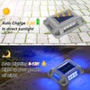 T-SUN Solar Driveway Deck Lights, Blue Driveway Lights Outdoor, 12