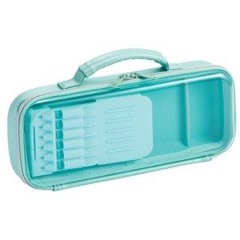 Raymay Fujii FSB1187M Pencil Case, Top Liner, Clear, Green
