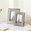 Asense Wooden Picture Frame 4x6 Rustic Wall Mounting or Tabletop