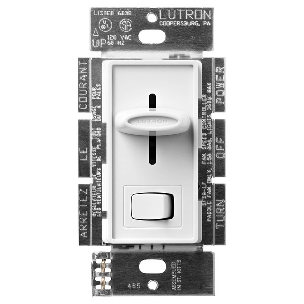 Lutron Electronics SFSQ-LF-WH Skylark Fan Control, White