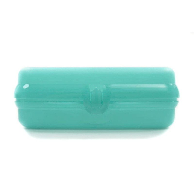 Tupperware To Go 38001 Sandwich Box Light Turquoise Lunch Box