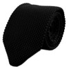 Rossika Men Classic Light Blue Textured Knit Woven Silk Tie