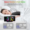 CHEREEKI Alarm Clock, Alarm Clocks Bedside Mains Powered with Night