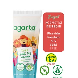 Agarta Doğal Florürsüz Çocuk Diş Macunu Çilekli 75 ml x 2 Adet