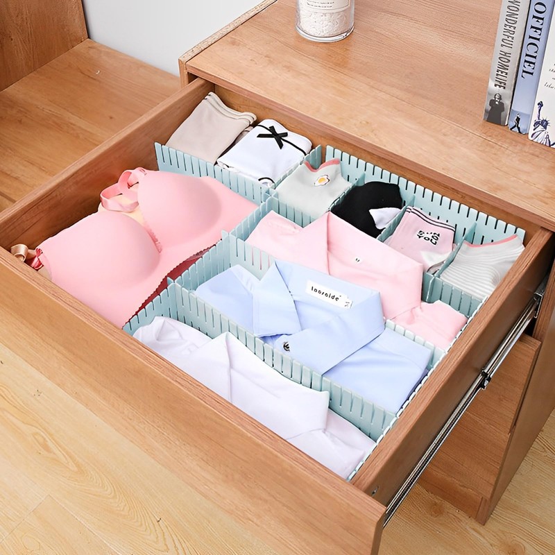 JEPELUS 40Pcs Adjustable Drawer Dividers, Drawer Separators Kitchen