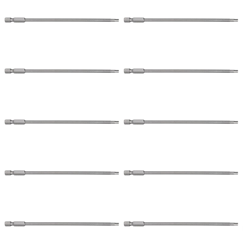 10Pcs Screwdriver Bit Electric 3mm Hex Strong Magnetic Hardened Hardware