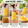 1PCS Stainless Steel Pineapple Slicer Peeler - Kitchen Fruit Tools