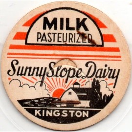 Milk Bottle Cap - Sunny Slope Dairy - Kingston, (Massachusetts