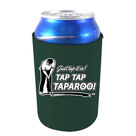 Just Tap It In! Tap Tap Taparoo! Golf Collapsible Can Coolie (Hunter Green, 1)