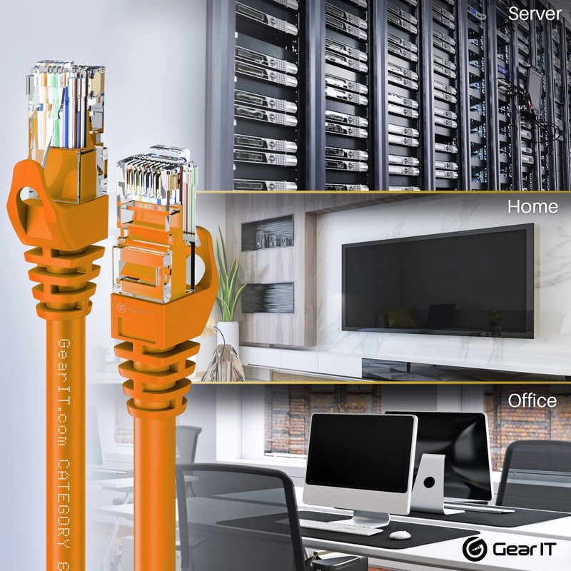 GearIT Paquete de 10 Cable Cat6 0,61 Metro Cable Cat