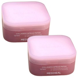 Mediheal Retinol Collagen Capsule Patch Pack Wrinkle & Elasticity Eye Patch (grk), 2 Patches, 2-Pack / 메디힐 레티놀 콜라겐 캡슐 패치 팩 주름 탄력 아이패치 (grk), 2개, 2개입
