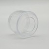 20g Round Clear Empty Cosmetic Jar with Clear Cap Cream Jar 12ea