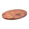 NKlaus Dark Mango Wooden Plate oval 10x8cm presentier Plate Decoration
