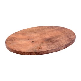 NKlaus Dark Mango Wooden Plate oval 10x8cm presentier Plate Decoration Surface smooth 10463