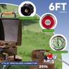 TOHONGADON 6 FT Propane Adapter Hose with 0-30 PSI High-Pressure