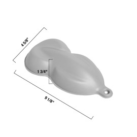 Unbranded Primer Gray Speed Shape - Plastic Paint Model for Display | MADE IN USA